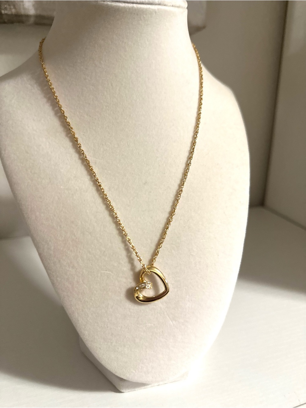 MARIO VALENTINO Heart Pendant Necklace with Crystal Accent